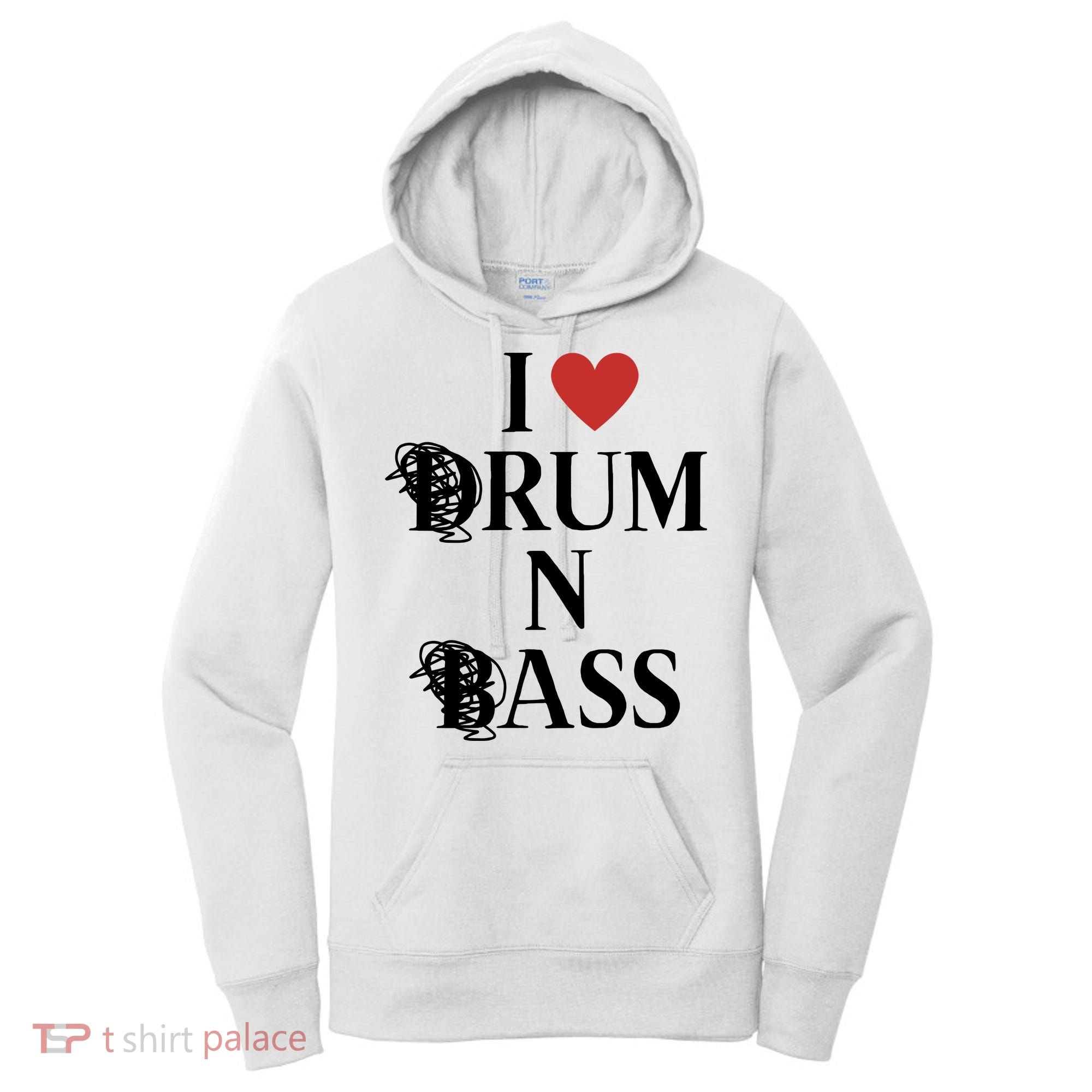 I Love Drum And Bass Rock Women's Hoodie