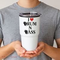 I Love Drum And Bass Rock Tumbler thumb 2