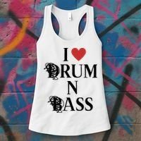 I Love Drum And Bass Rock Women's Tank Top thumb 3