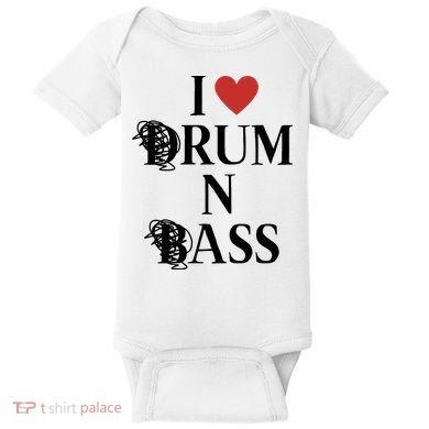 I Love Drum And Bass Rock Baby Bodysuit