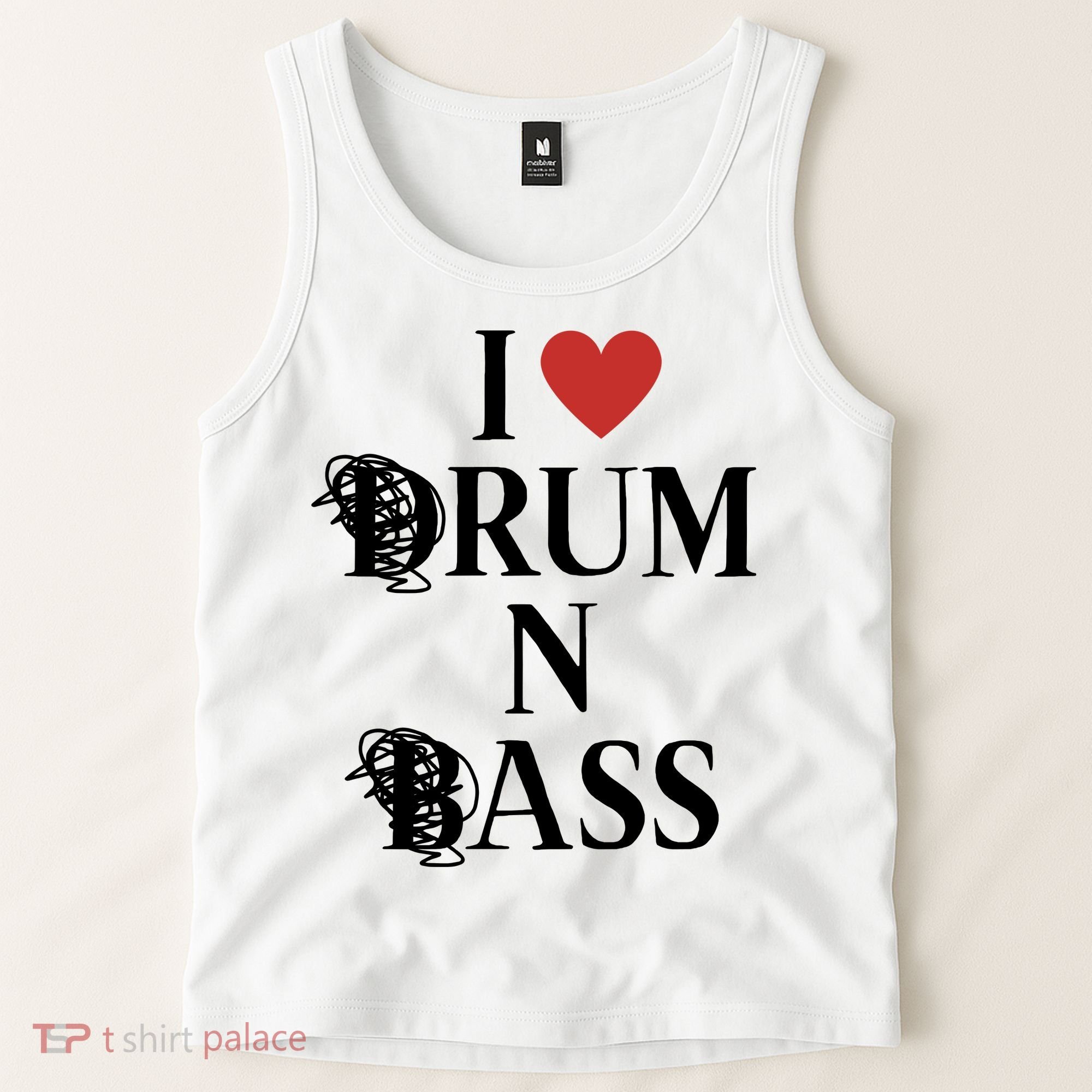 I Love Drum And Bass Rock Tank Top