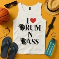 I Love Drum And Bass Rock Tank Top thumb 4