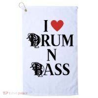 I Love Drum And Bass Rock Golf Towel thumb 0
