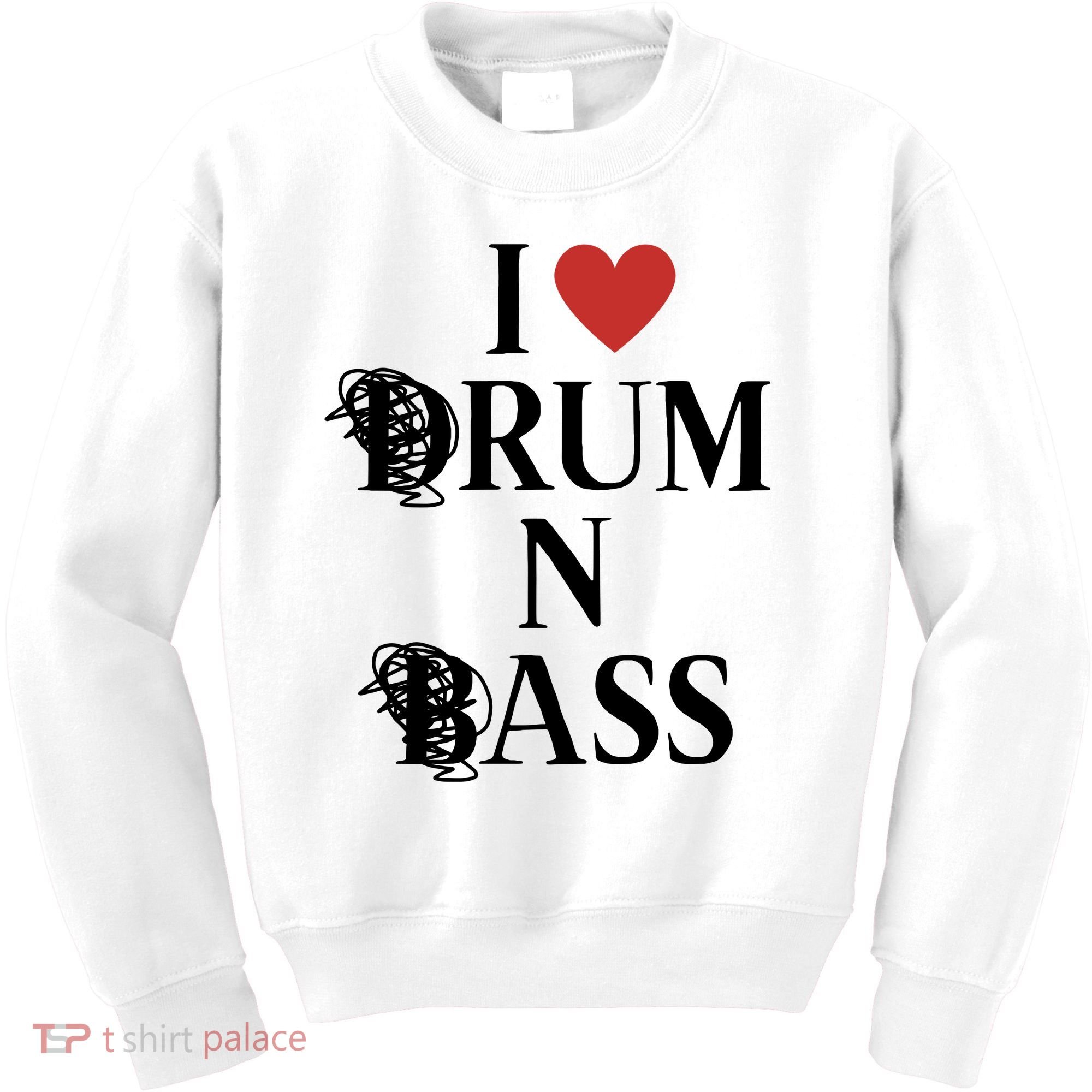 I Love Drum And Bass Rock Kids Sweatshirt