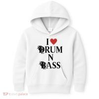I Love Drum And Bass Rock Kids Hoodie thumb 0