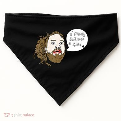 I Literally Don't Even Care USA-Made Doggie Bandana