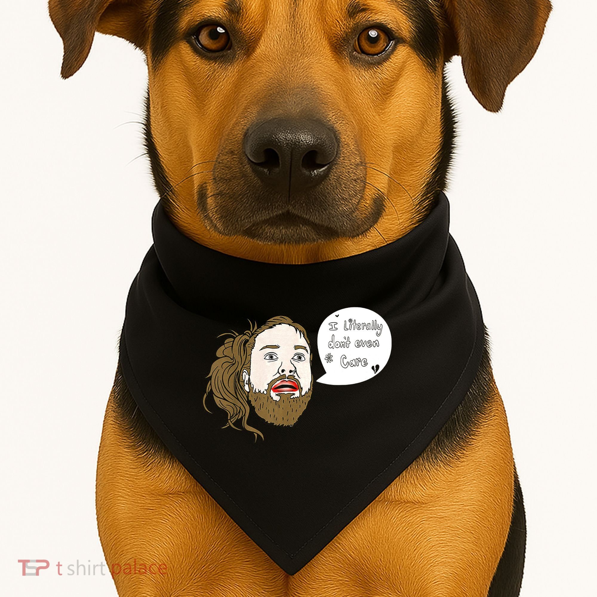 I Literally Don't Even Care USA-Made Doggie Bandana