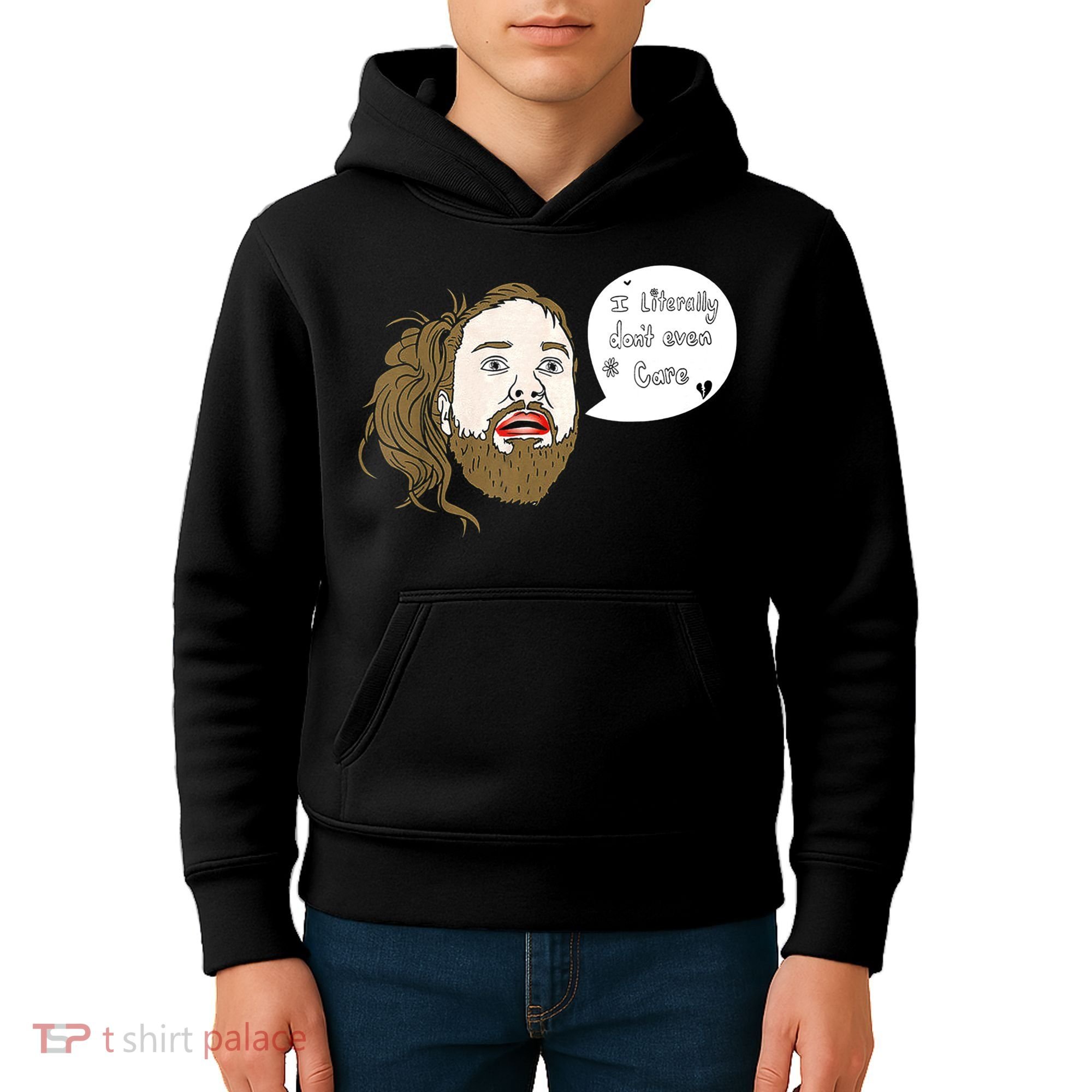 I Literally Don't Even Care Kids Hoodie