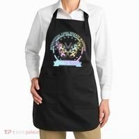 Interstitial Lung Disease betterfly ribbon awareness Tie Dye Apron thumb 2