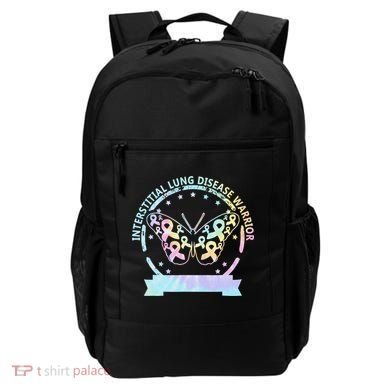 Interstitial Lung Disease betterfly ribbon awareness Tie Dye Backpack