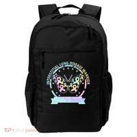 Interstitial Lung Disease betterfly ribbon awareness Tie Dye Backpack thumb 0