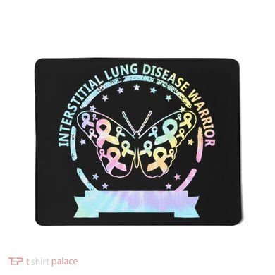 Interstitial Lung Disease betterfly ribbon awareness Tie Dye Mousepad