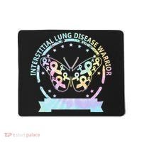 Interstitial Lung Disease betterfly ribbon awareness Tie Dye Mousepad thumb 0