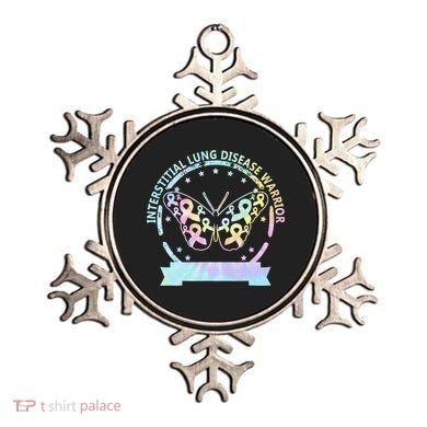 Interstitial Lung Disease betterfly ribbon awareness Tie Dye Ornament