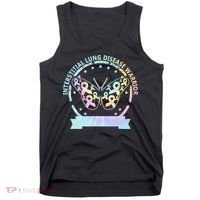 Interstitial Lung Disease betterfly ribbon awareness Tie Dye Tank Top thumb 0