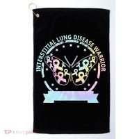 Interstitial Lung Disease betterfly ribbon awareness Tie Dye Golf Towel thumb 0