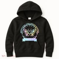 Interstitial Lung Disease betterfly ribbon awareness Tie Dye Kids Hoodie thumb 0