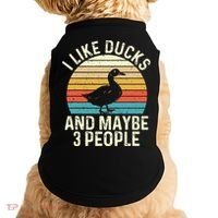 I Like Ducks And Maybe 3 People Duck Lover Doggie Tank thumb 0