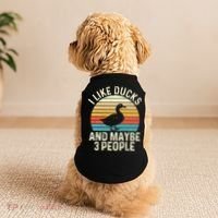 I Like Ducks And Maybe 3 People Duck Lover Doggie Tank thumb 2