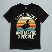 I Like Ducks And Maybe 3 People Duck Lover T-Shirt thumb 5