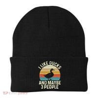 I Like Ducks And Maybe 3 People Duck Lover Beanie thumb 0
