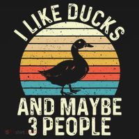 I Like Ducks And Maybe 3 People Duck Lover Women's Tank Top thumb 5