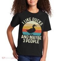 I Like Ducks And Maybe 3 People Duck Lover Kids T-Shirt thumb 2