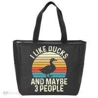 I Like Ducks And Maybe 3 People Duck Lover Tote Bag thumb 0