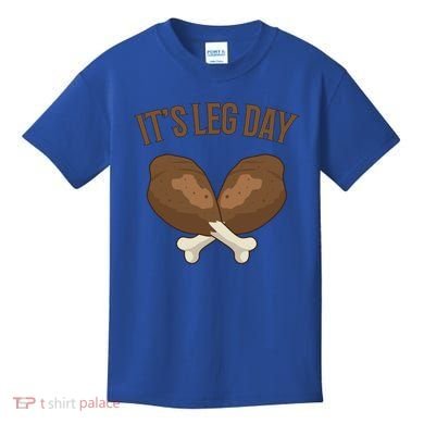 It’s Leg Day Vintage Thanksgiving Fall Workout Gift Kids T-Shirt