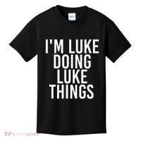 IM Luke Doing Luke Things Funny Birthday Name Gift Idea Kids T-Shirt thumb 0