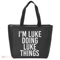 IM Luke Doing Luke Things Funny Birthday Name Gift Idea Tote Bag thumb 0