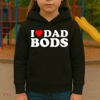 I Love Dad Bods Kids Hoodie thumb 3