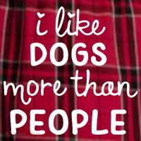 I Like Dogs More Than People Men's Flannel Plaid Pajama Pants thumb 2