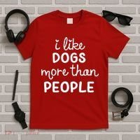 I Like Dogs More Than People T-Shirt thumb 5
