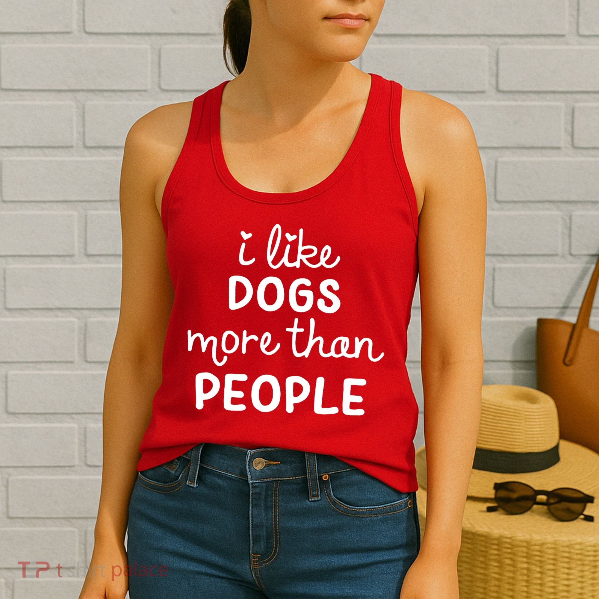 I Like Dogs More Than People Women's Tank Top