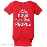 I Like Dogs More Than People Baby Bodysuit thumb 0