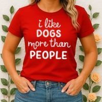 I Like Dogs More Than People Women's T-Shirt thumb 2