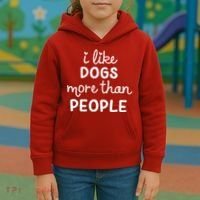 I Like Dogs More Than People Kids Hoodie thumb 3