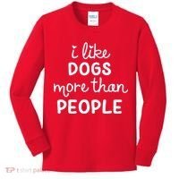 I Like Dogs More Than People Kids Long Sleeve Shirt thumb 0