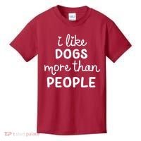 I Like Dogs More Than People Kids T-Shirt thumb 0