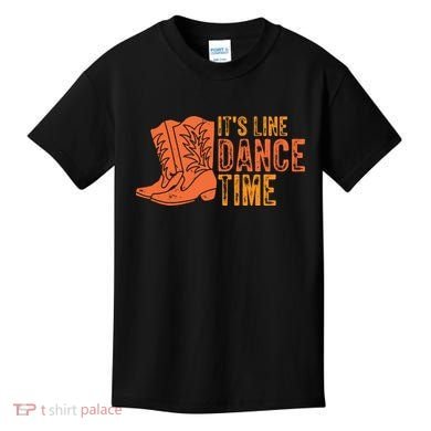 It's Line Dancing Time T S Kids T-Shirt