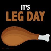 It's Leg Day Funny Turkey Coaster thumb 2