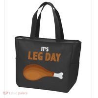 It's Leg Day Funny Turkey Tote Bag thumb 3