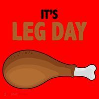 It's Leg Day Funny Turkey Santa Hat thumb 1