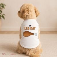 It's Leg Day Funny Turkey Doggie Tank thumb 2