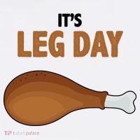 It's Leg Day Funny Turkey Doggie Tank thumb 4