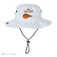 It's Leg Day Funny Turkey Bucket Hat thumb 0