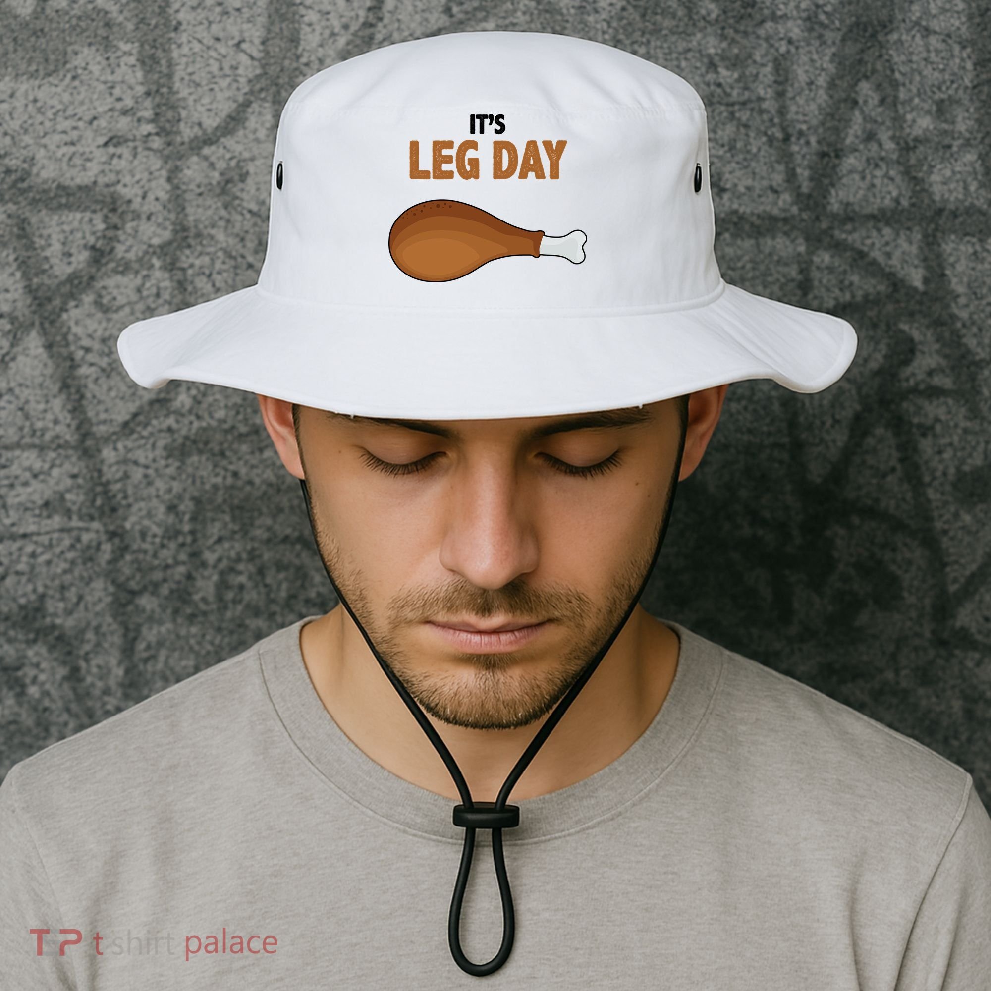 It's Leg Day Funny Turkey Bucket Hat