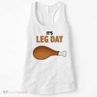 It's Leg Day Funny Turkey Women's Tank Top thumb 0