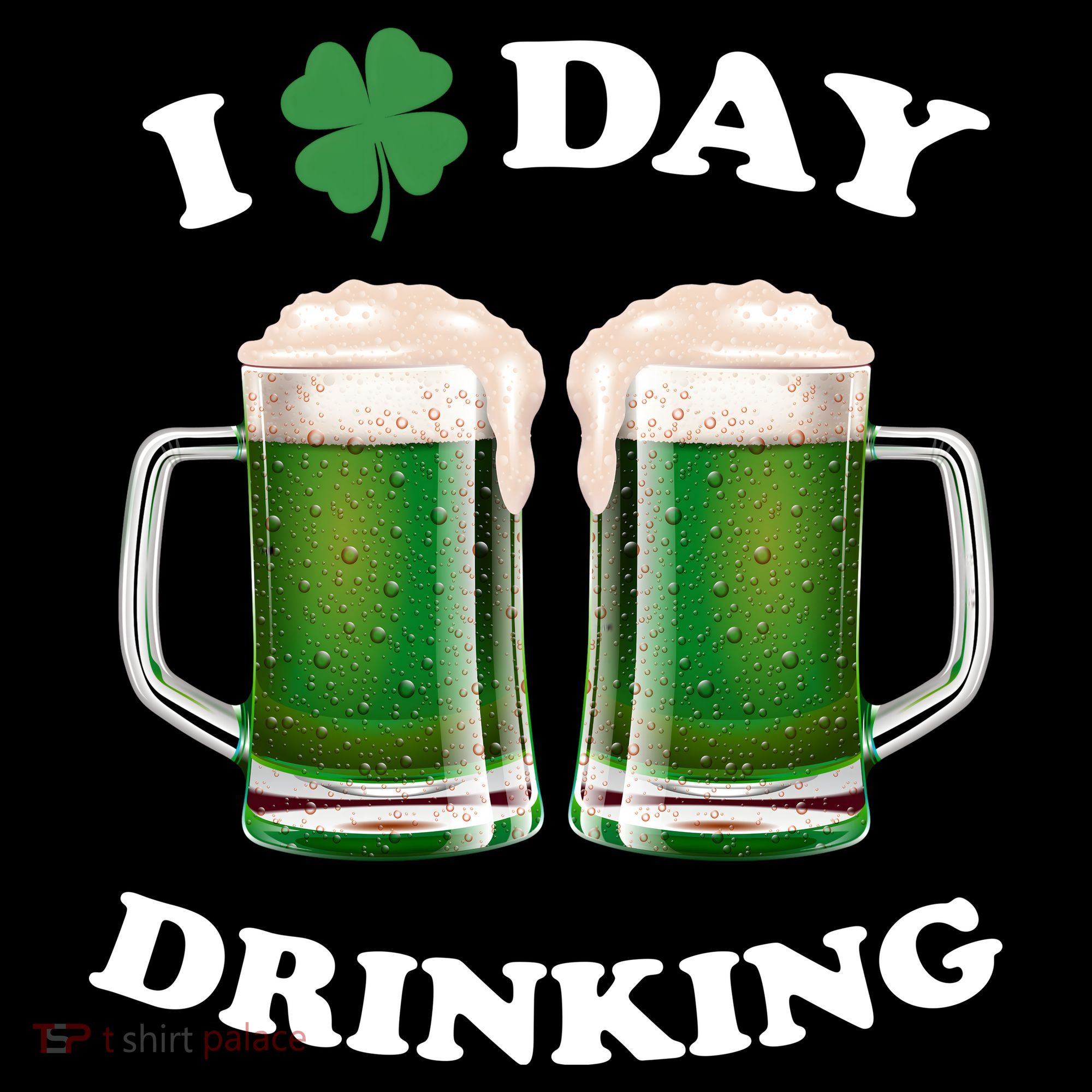 I Love Day Drinking St Patrick's Day Party Coaster